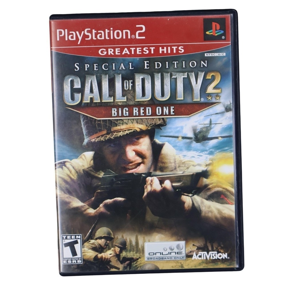 Call of Duty 2‎ Big Red One Special Edition Sony PlayStation 2 PS2 Game CIB Red